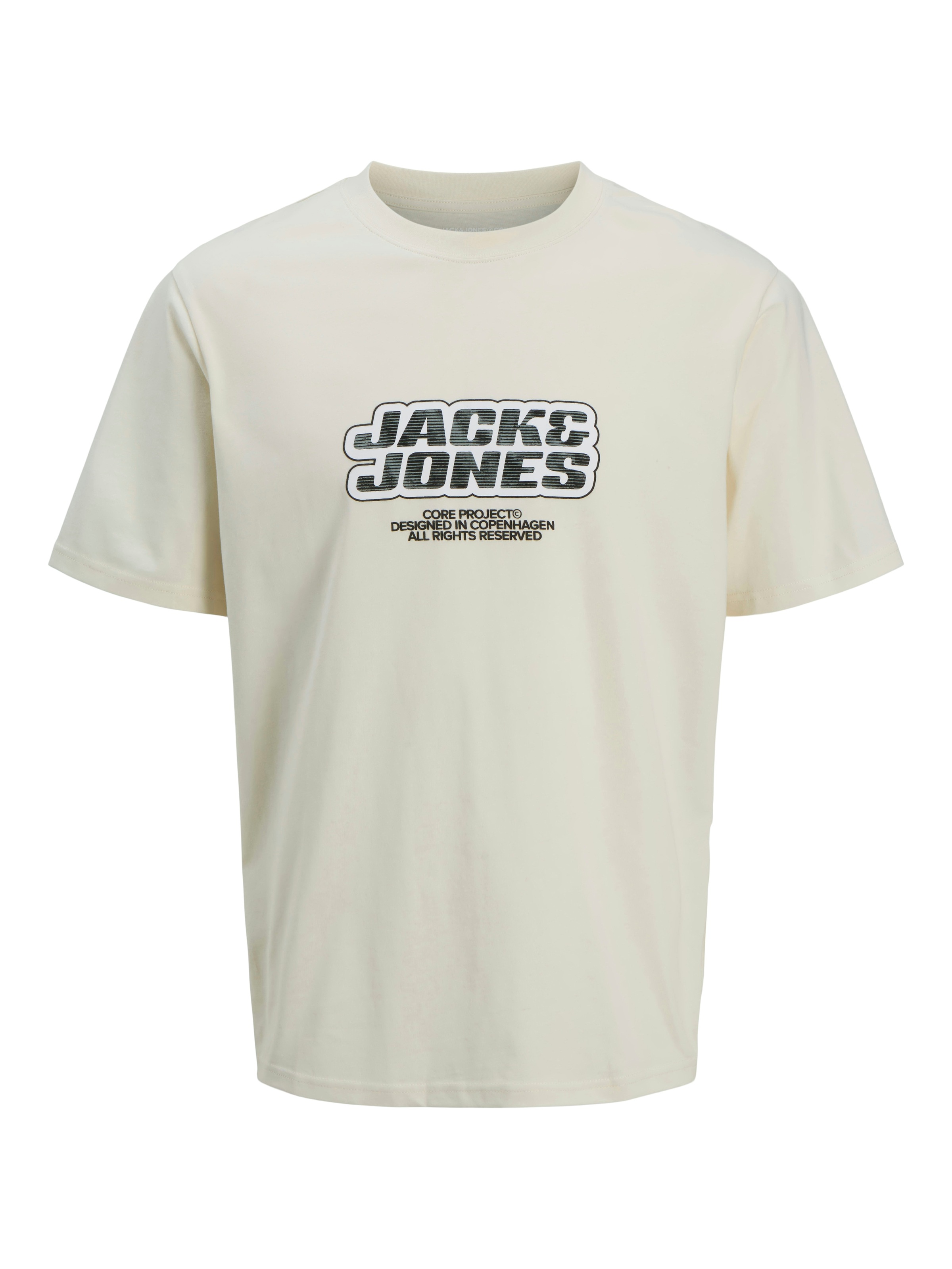 Jack & Jones PlusSize Print-Shirt »JCOLIDO AOP FRONT PRINT TEE SS CRE PLS«, mit Logo Print