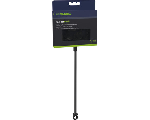 Aquariumschepnet DENNERLE 7,5 x 10 cm, telescoopsteel 25 - 60 cm