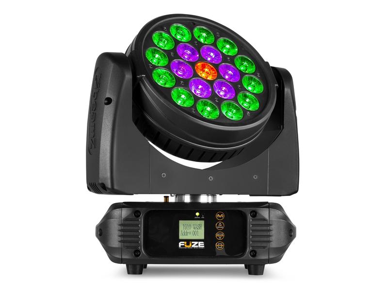 BeamZ Moving Head Fuze1910 Kompakter Moving Head Wash mit Kreislaufkontrolle