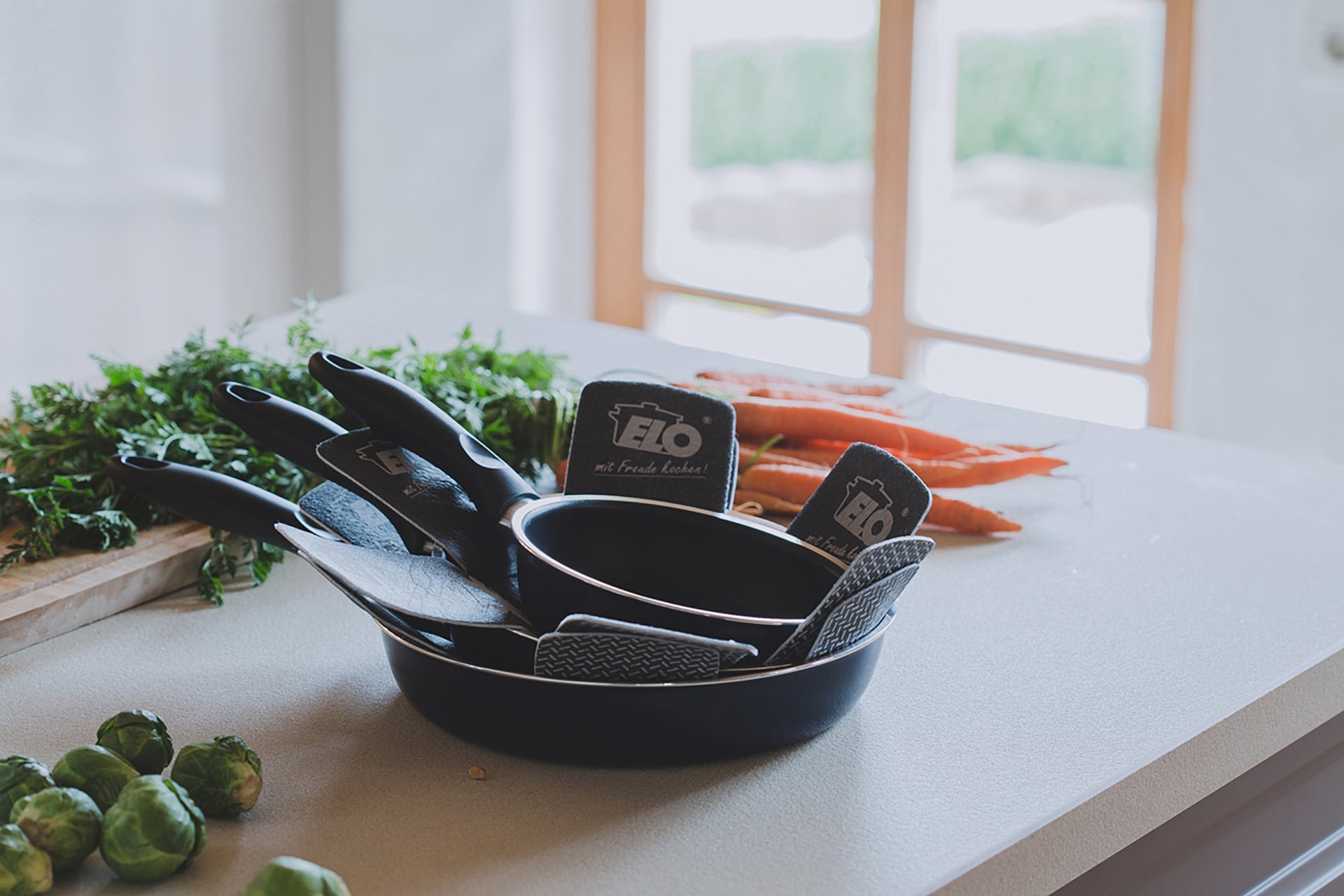 ELO Pfannenschoner PRO TEC 2-teilig Textil schwarz