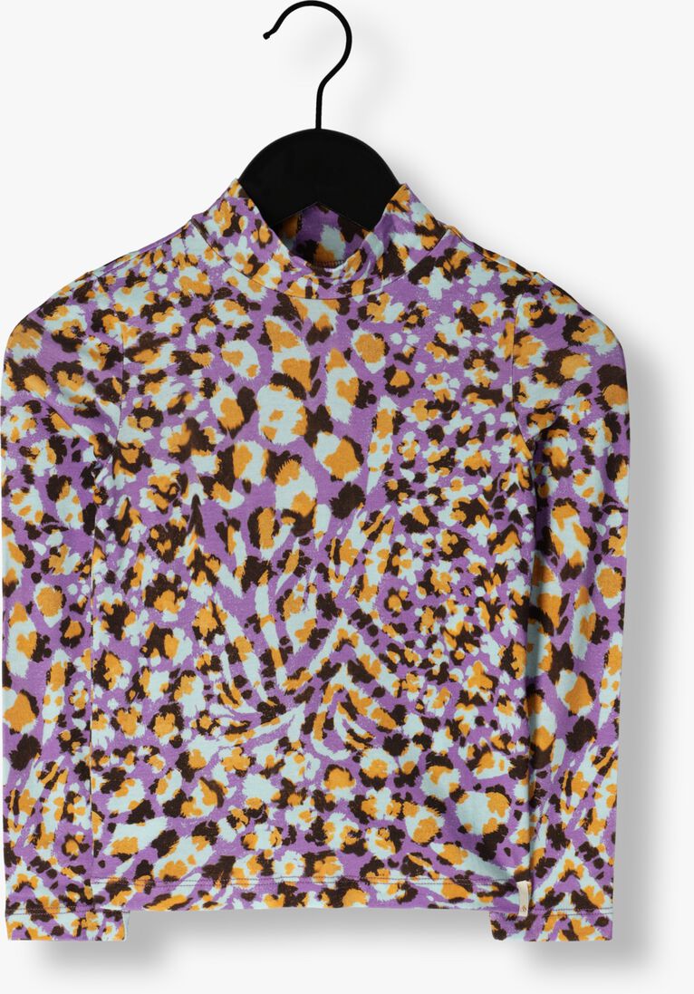 SCOTCH & SODA multi scotch & soda  all-over printed hihg-neck fitted t-shirt