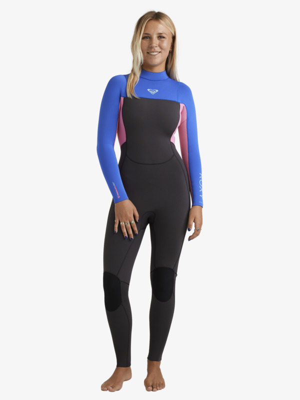 4/3mm Prologue+ Combinaison de surf back zip Bleu Femme