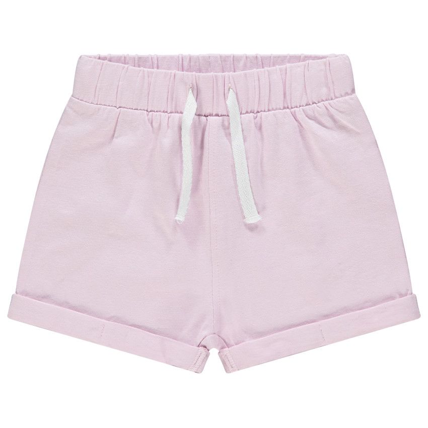 Short en molleton uni - Lilas
