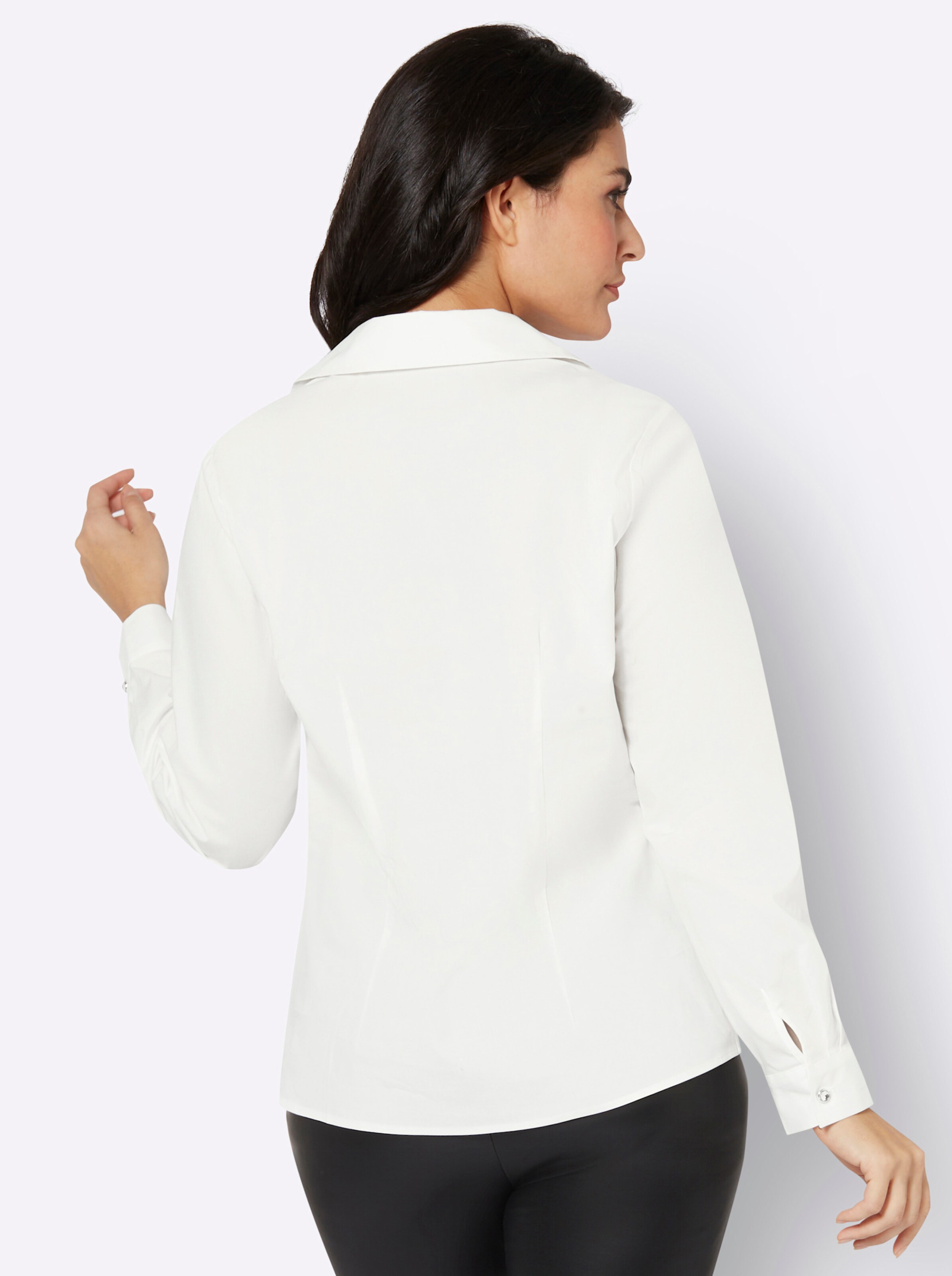 Bluse in ecru