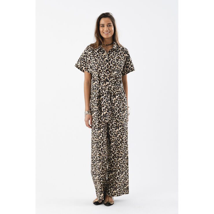 Lollys Laundry MathildeLL Jumpsuit SS Leopard print