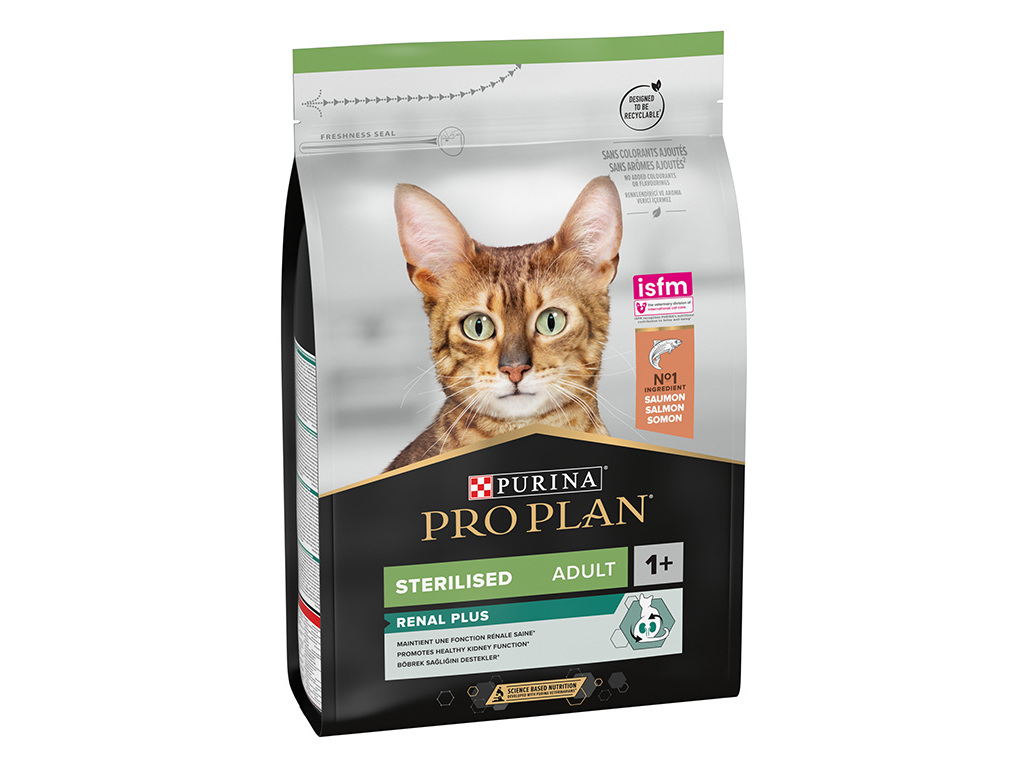 RAÇÃO PARA GATO PRO PLAN ESTERILIZADO COM SALMÃO 3KG