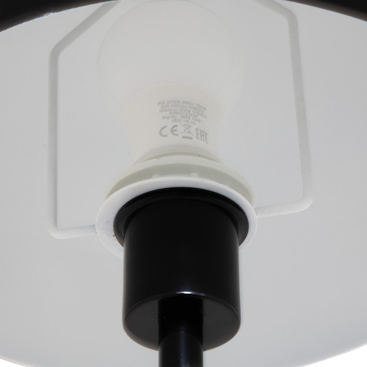LAMPADAIRE DROIT SAVIO NOIR H.140 CM