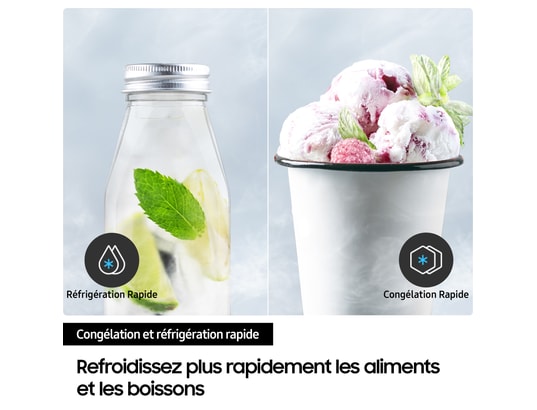 SAMSUNG - Réfrigérateur side by side RS90F64EET