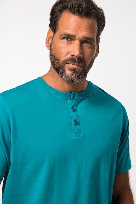 Henley, Basic, Knopfleiste, Halbarm