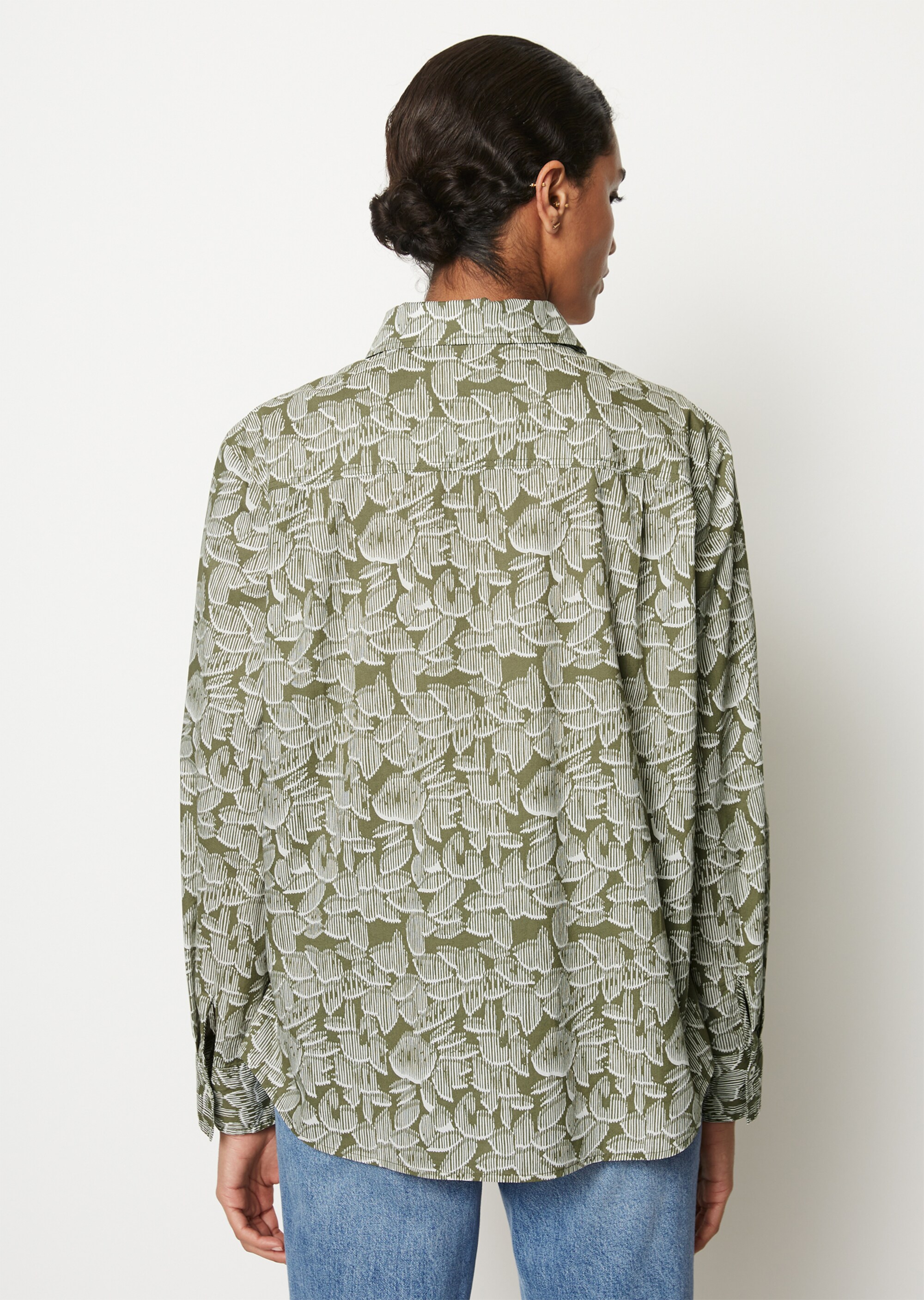 Bluse A-Shape aus Papertouch-Popeline