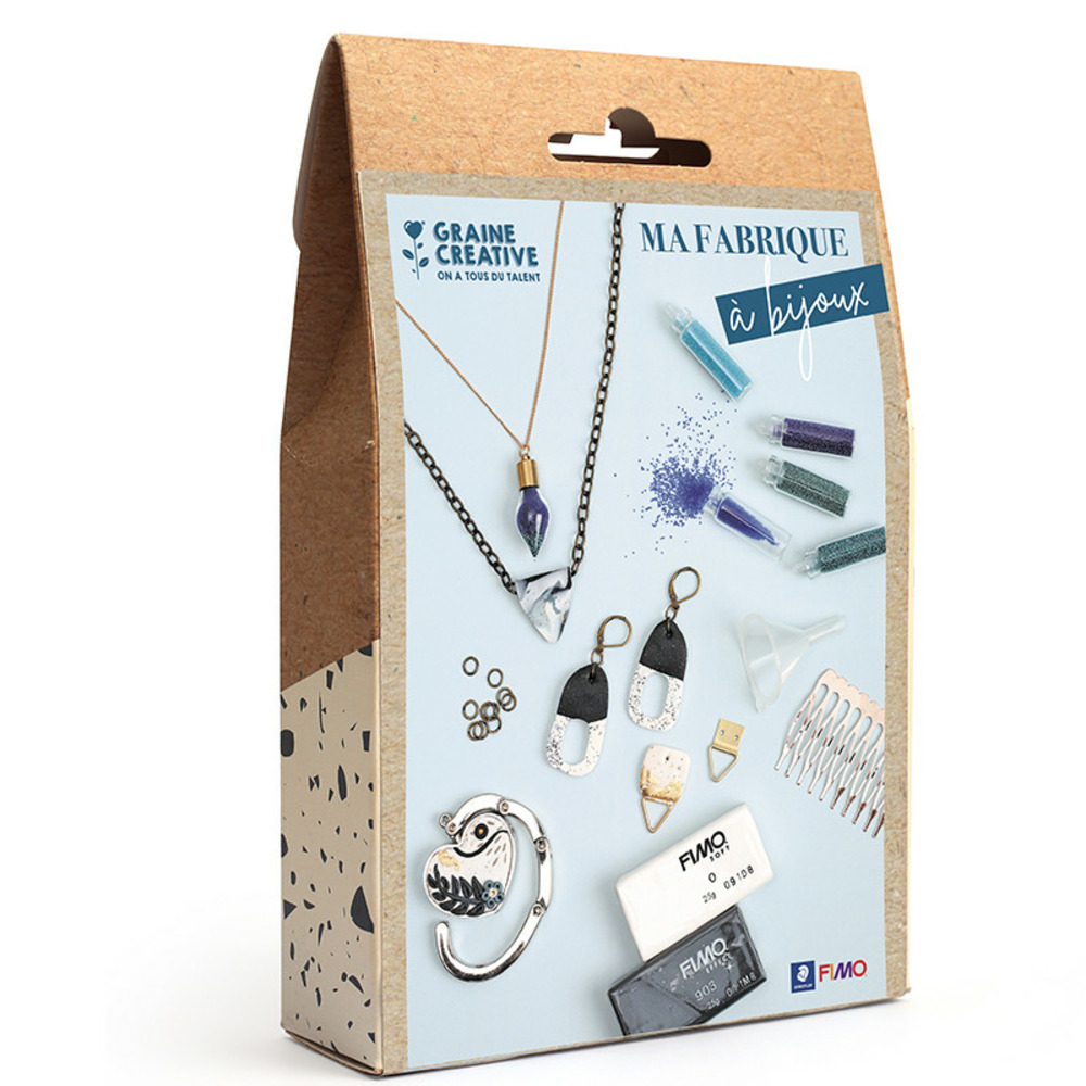 Kit création de bijoux - accessoires et pâtes polymères