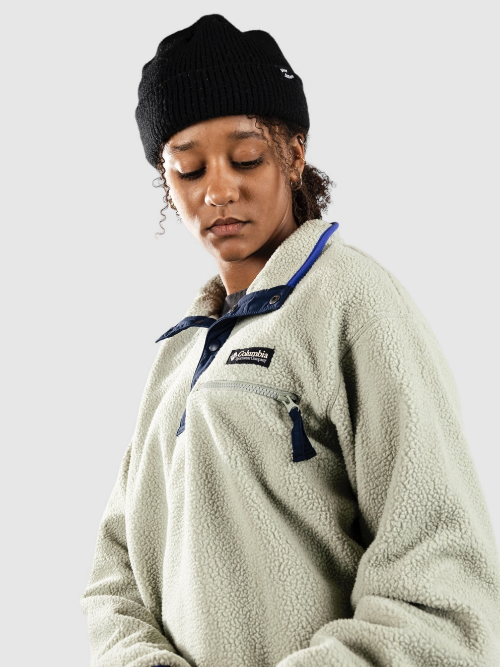 Columbia Helvetia II Cropped Half Snap Fleece Zip Hoo safari