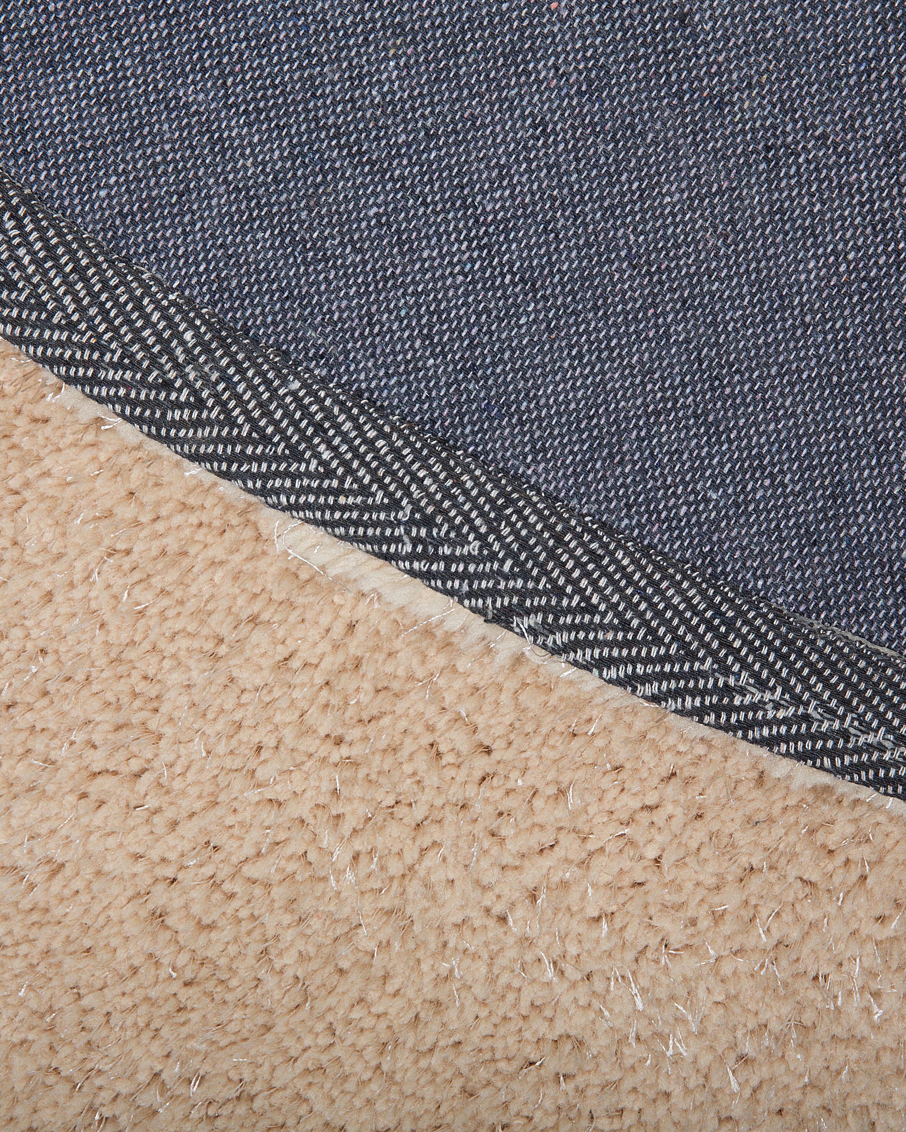 Hoogpoligvloerkleed DEMRE Beige ø 140 cm