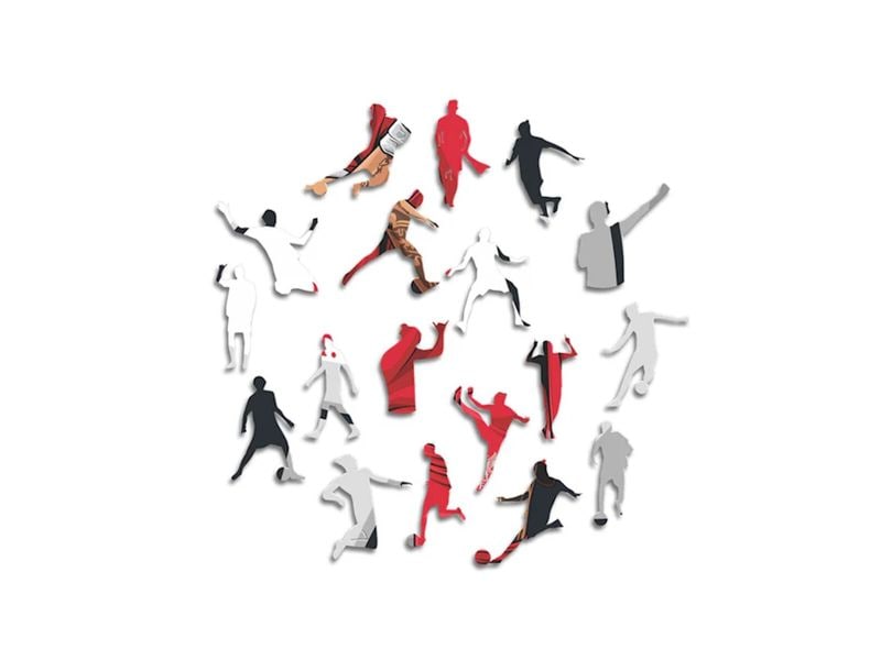 Iconic Puzzle Liverpool FC – Darwin Nuñez Offizielles Holzpuzzle, Grösse M