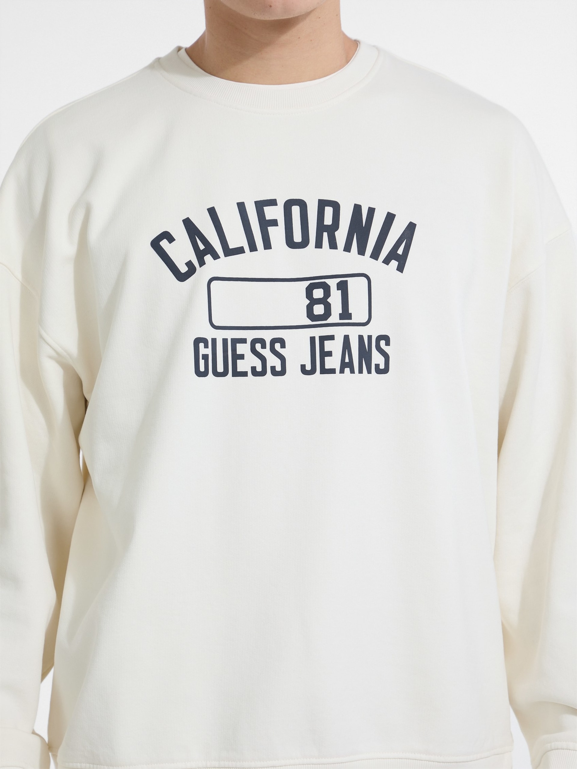 Camiseta de manga comprida com gola redonda estilo Califórnia