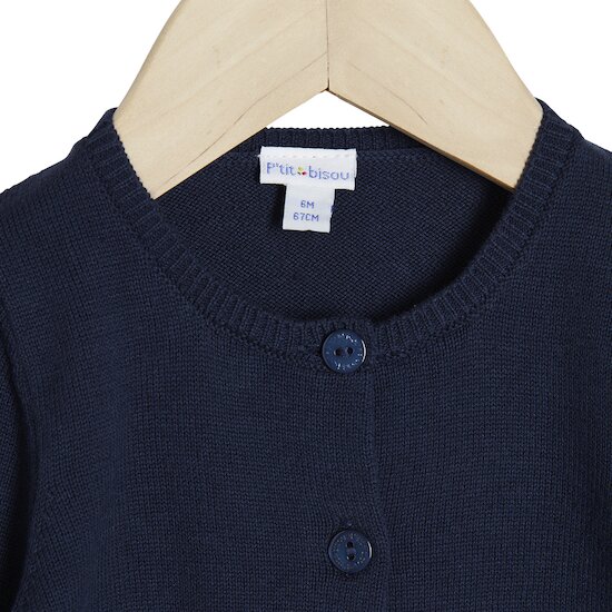 Plage Cardigan   Bleu        de               P'tit bisou