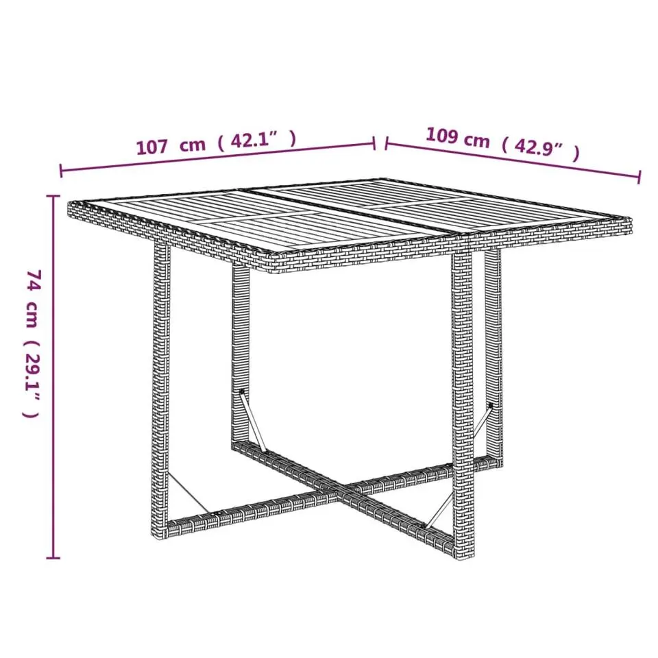 vidaXL - Tuinset - Zwart - Poly rattan - 5 stuks - Met kussens