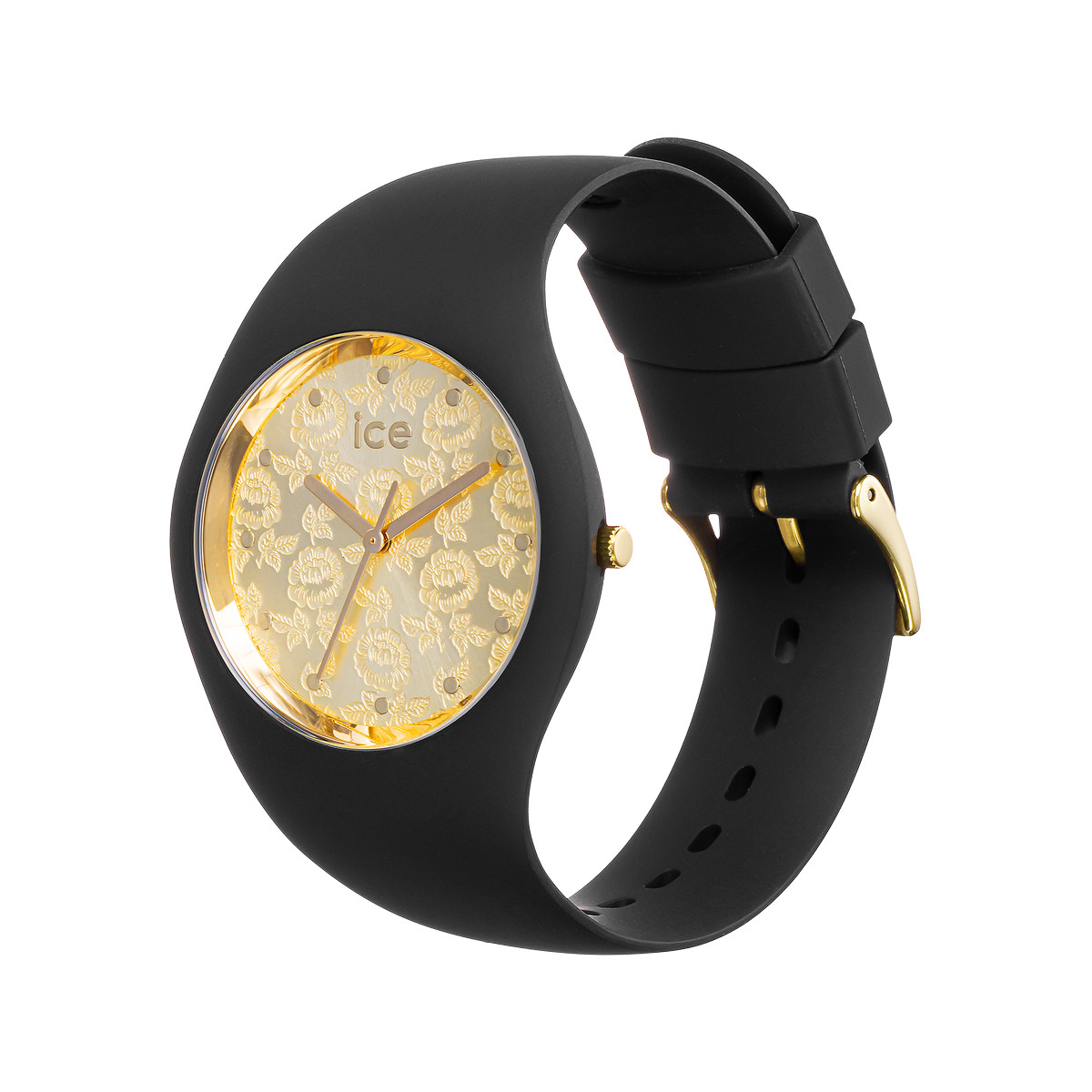 Montre Ice Watch medium femme plastique silicone noir