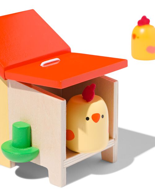 poulailler en bois 4 pièces