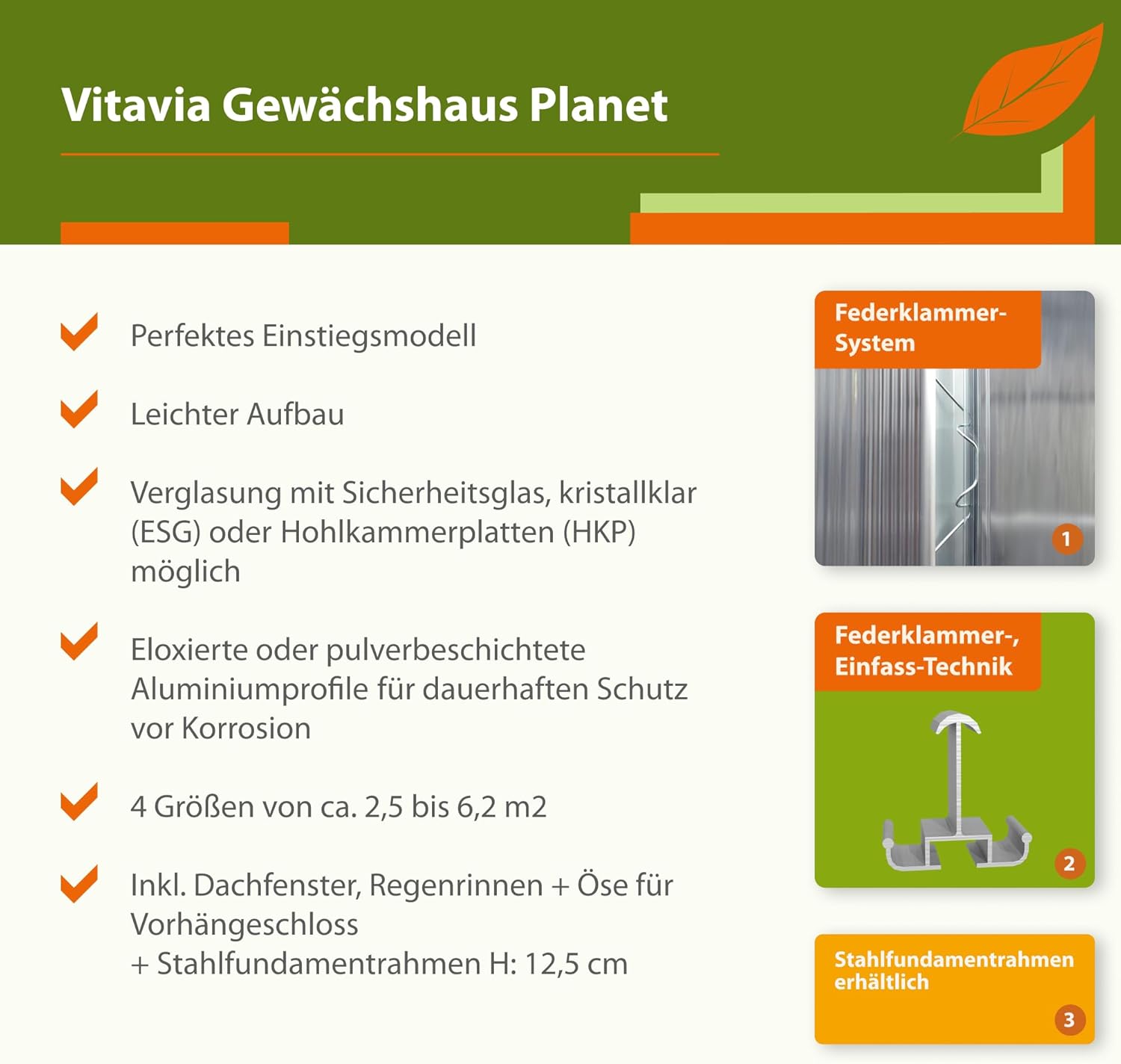 Vitavia Gewächshaus Planet 6200