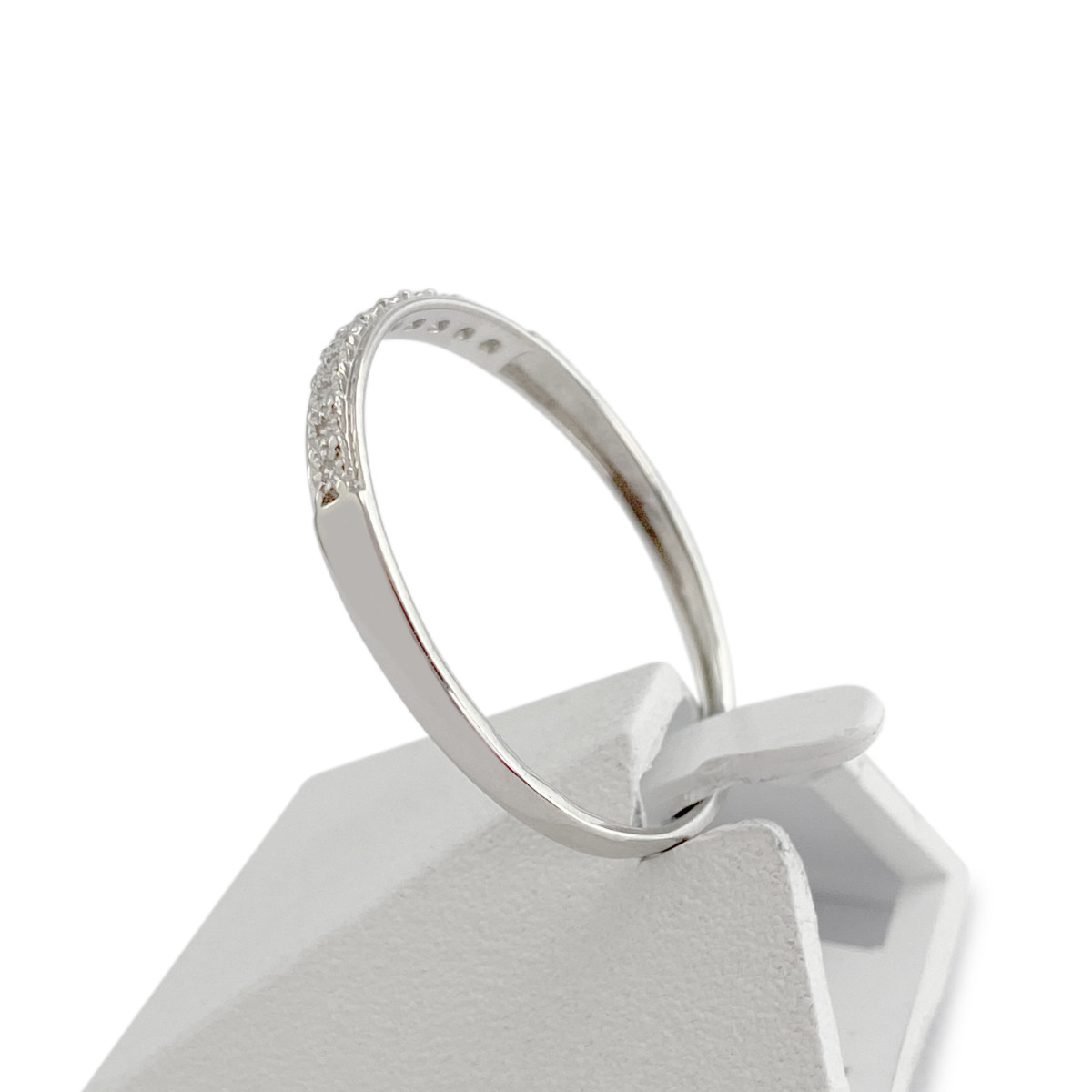 Bague d'occasion or 375 blanc diamants