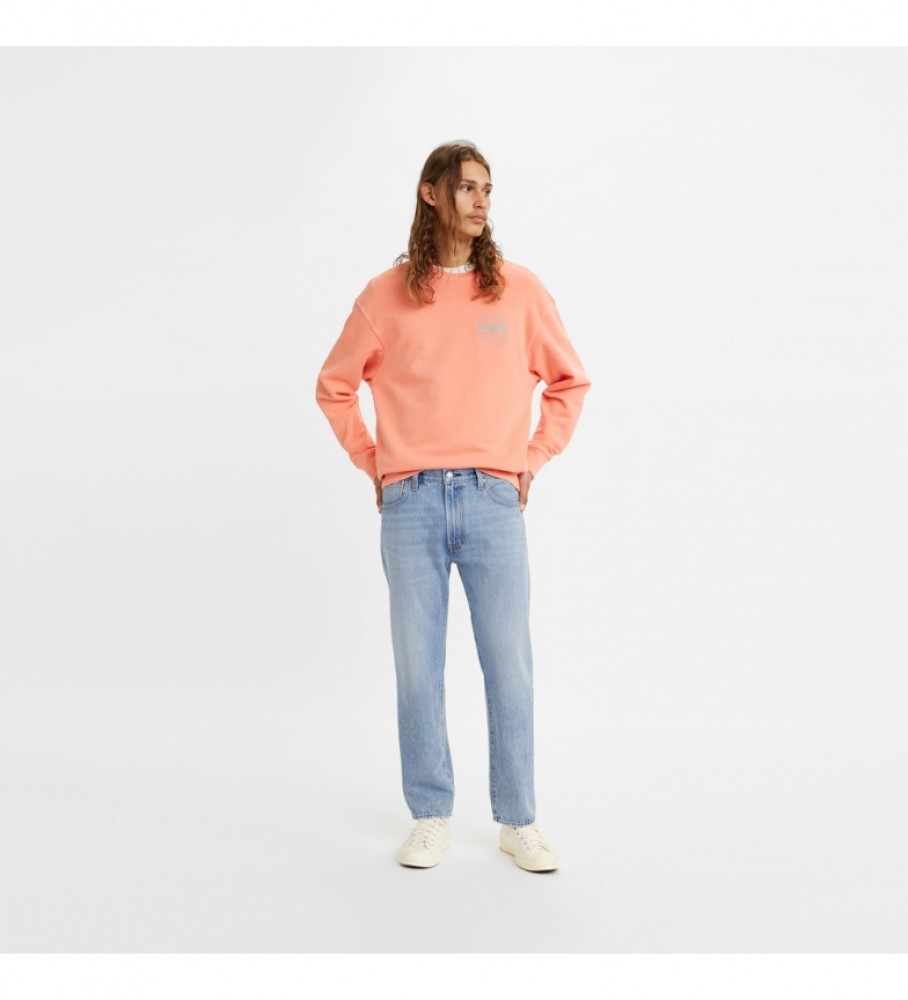 Calça jeans Levi's 551Z reta cropped Dream Stone azul