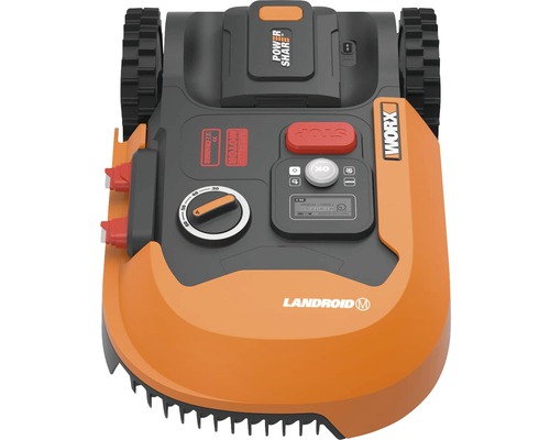 WORX 20V accu robotmaaier Landroid M500 Plus 18 cm/500 m² met app, IPX4 WR165E, incl. installatiemateriaal