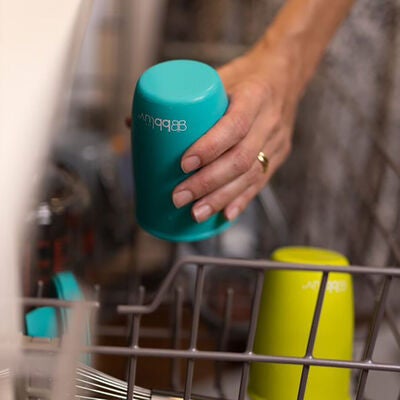 bblüv Kopp Anti-spill 4-in-1, Aqua/Grey