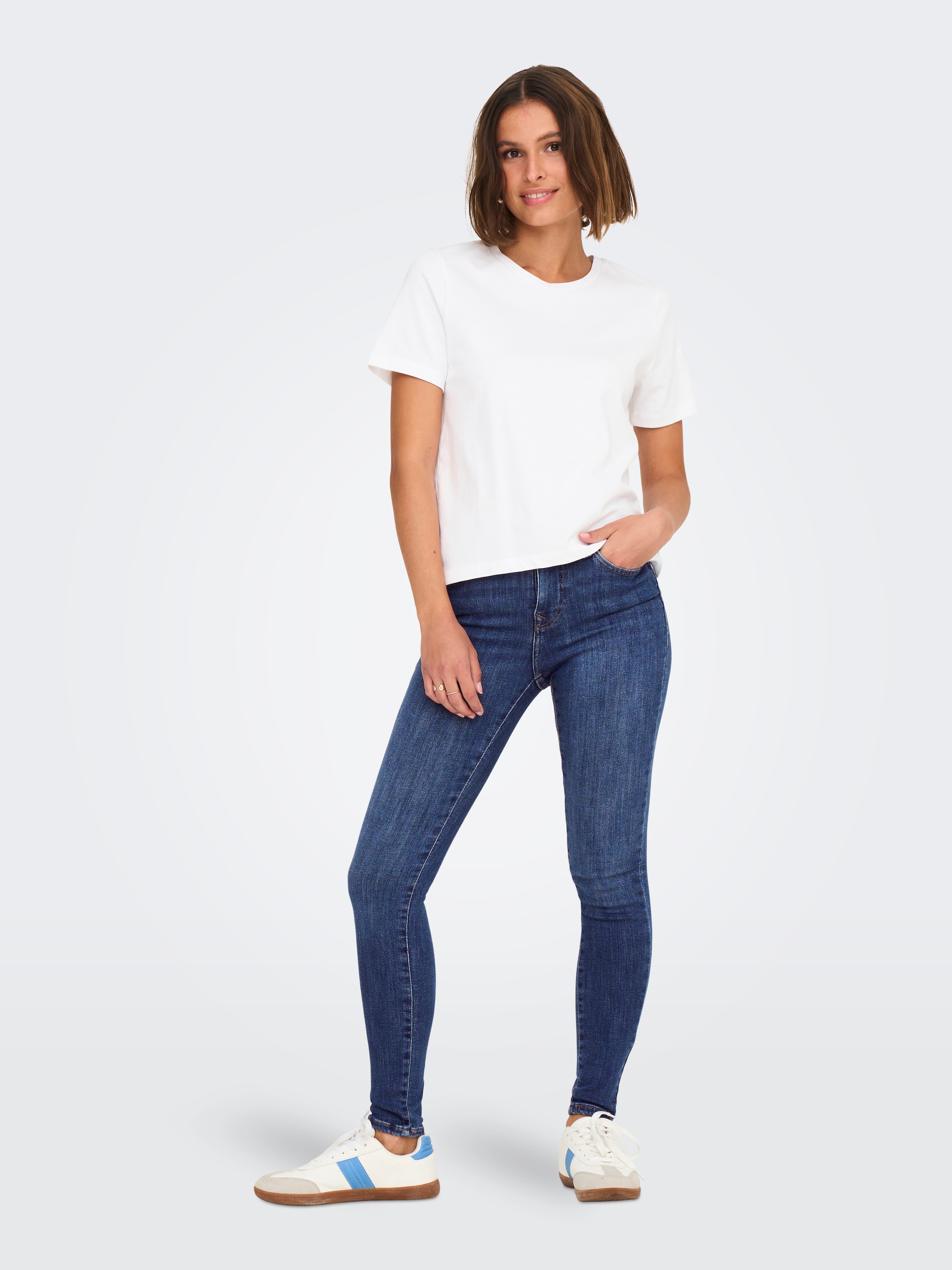 ONLY Skinny-fit-Jeans »ONLPOWER MID SK PUSHUP DNM TAI012 NOOS«