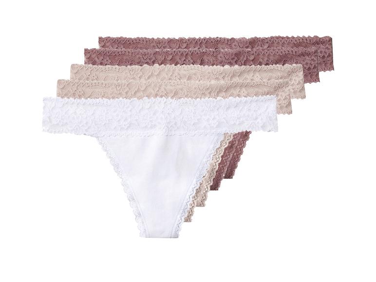 Set van 5 dames strings