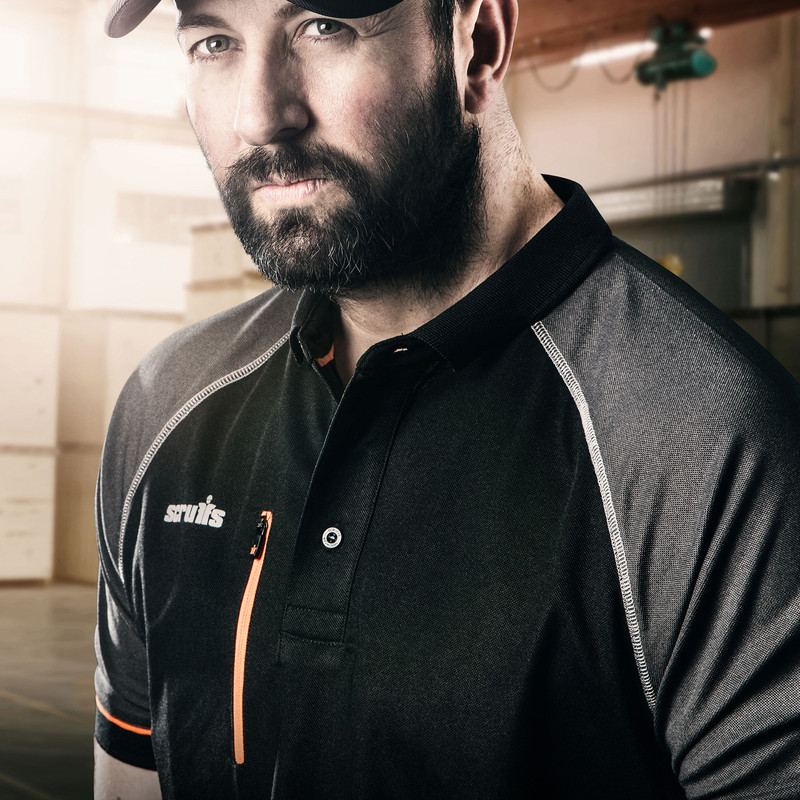 Scruffs Trade Active poloshirt M zwart