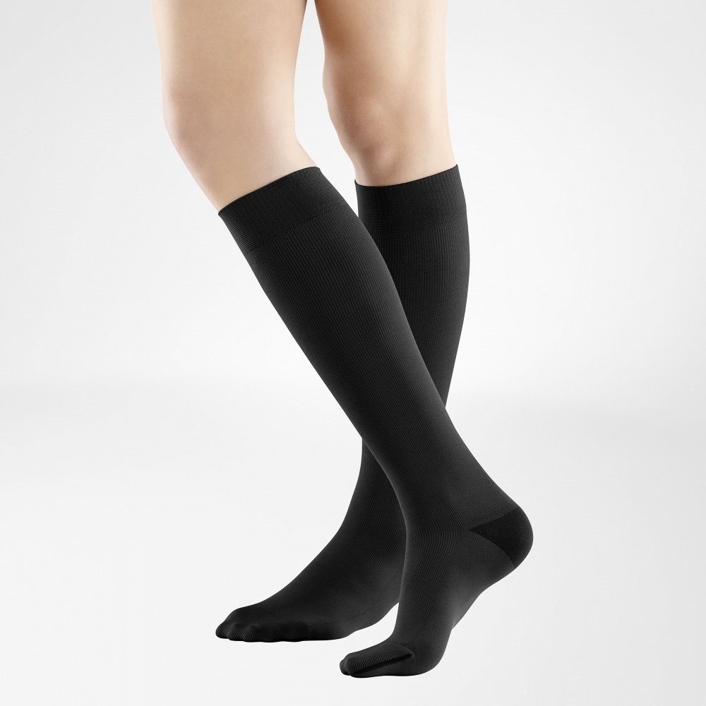 Bauerfeind VenoTrain Business KKL2 AD L foot long normal/long geschlossene Fussspitze schwarz 1 Paar