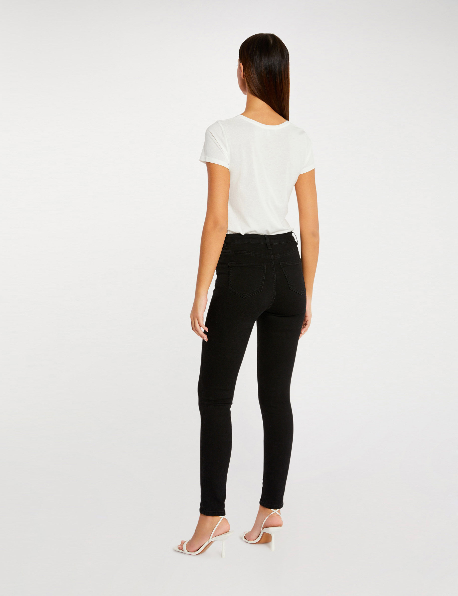 T-shirt manches courtes ecru femme - ecru