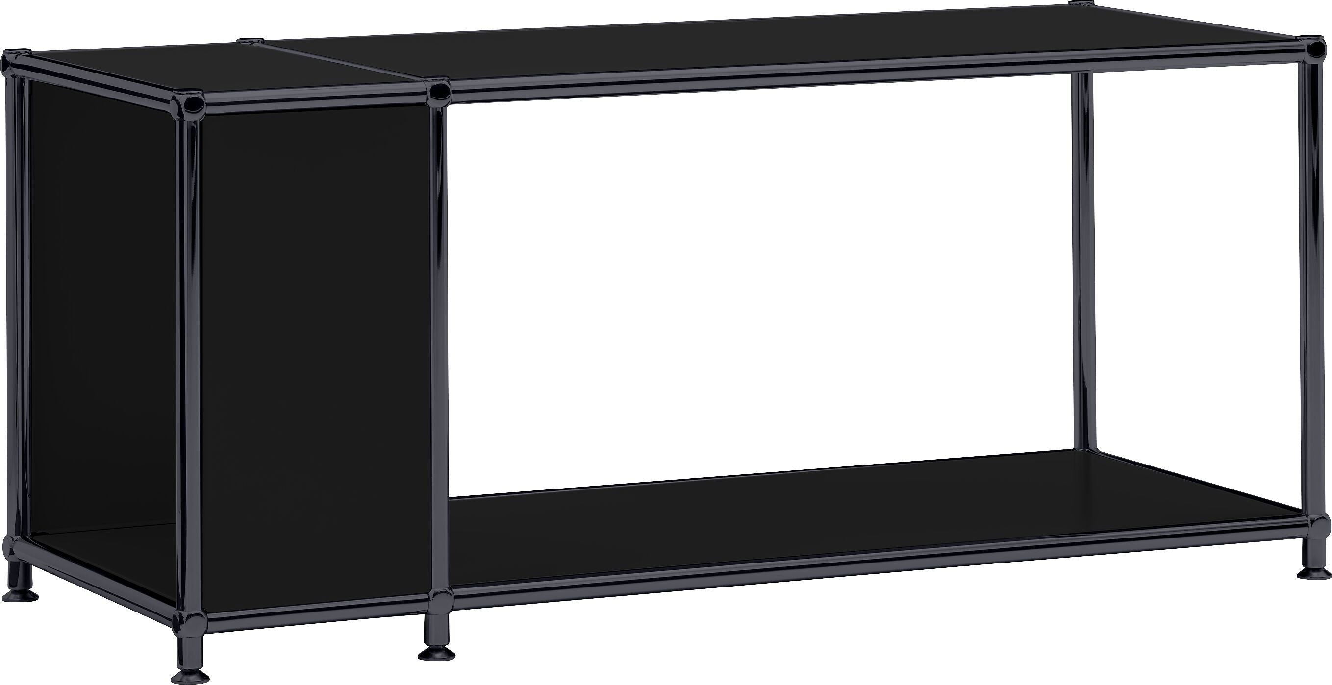 FLEXCUBE Beistelltisch - Schwarz / B: 97.0 cm x T: 40.0 cm x H: 42.5 cm