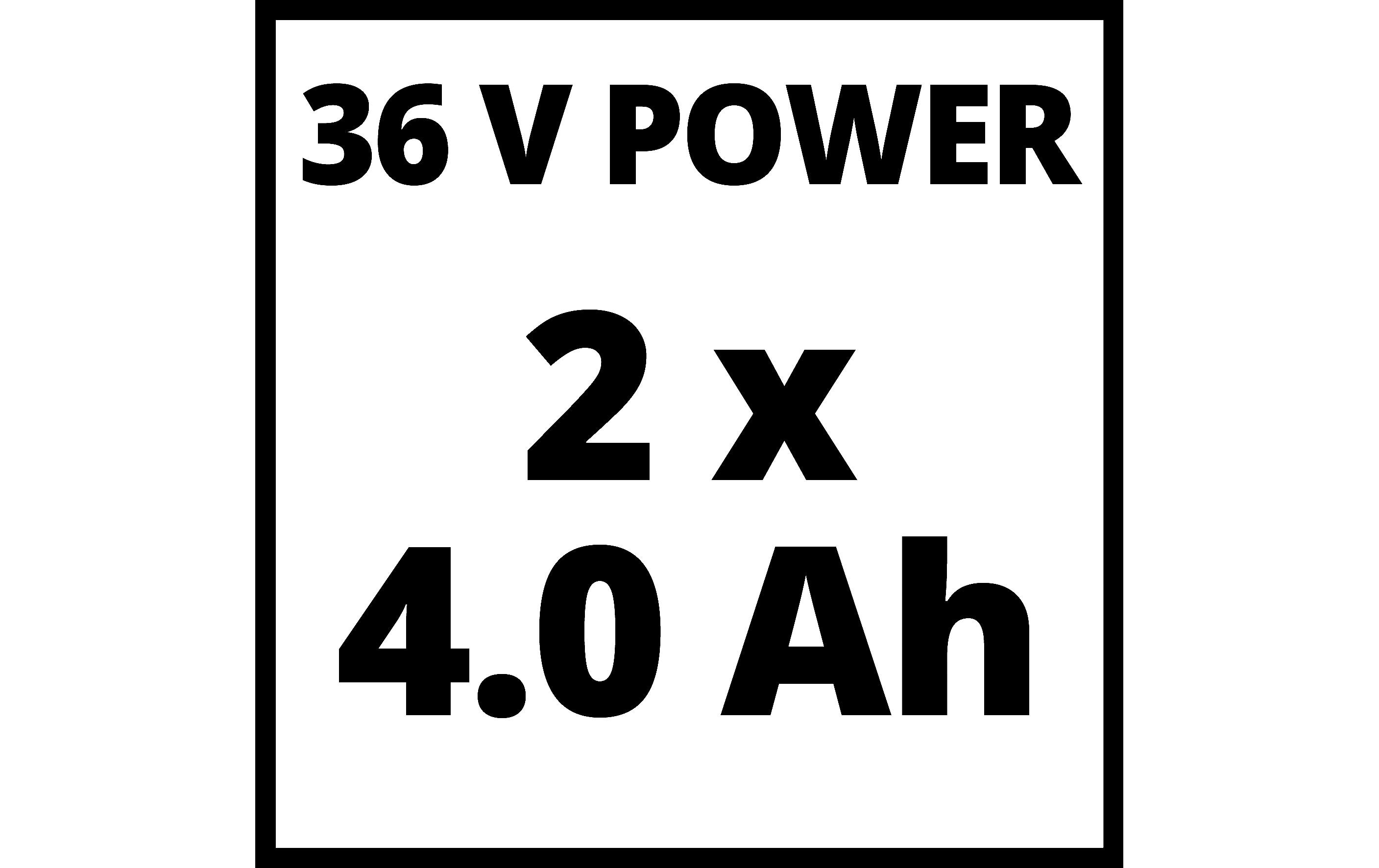 Akku-Rasenmäher GE-CM 36/43 Li M (2 x 4.0Ah)<br>Rasenmäher mit zwei Akkus und zwei Ladegeräten
