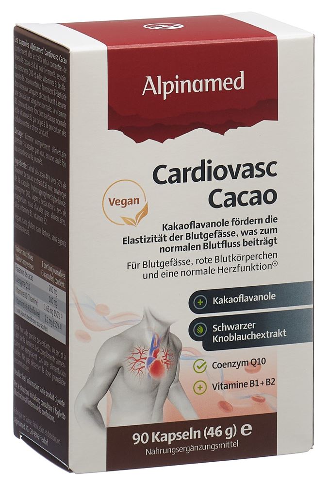 ALPINAMED Cardiovasc Cacao Kaps Blist 90 Stk
