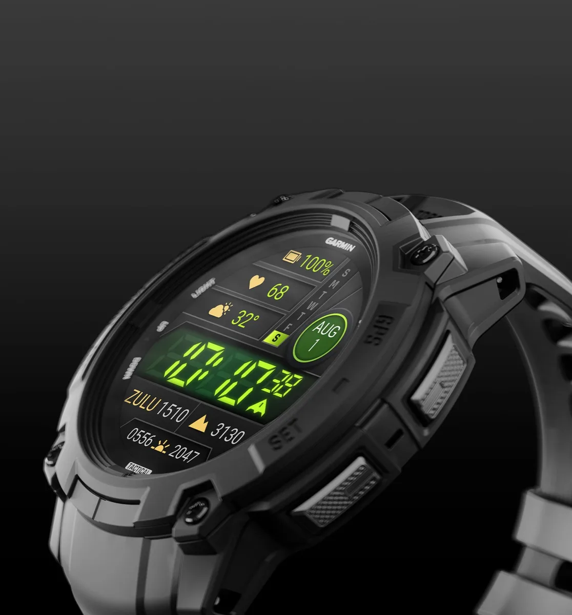 Garmin Instinct 3,Tactical, Amoled, 50mm Black