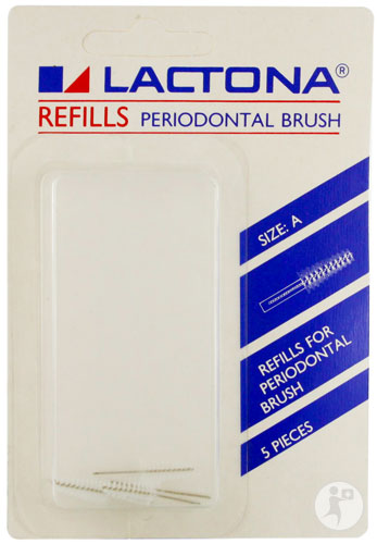 Lactona Recharge Pour Brosse Parodontale Taille A 5 Pièces