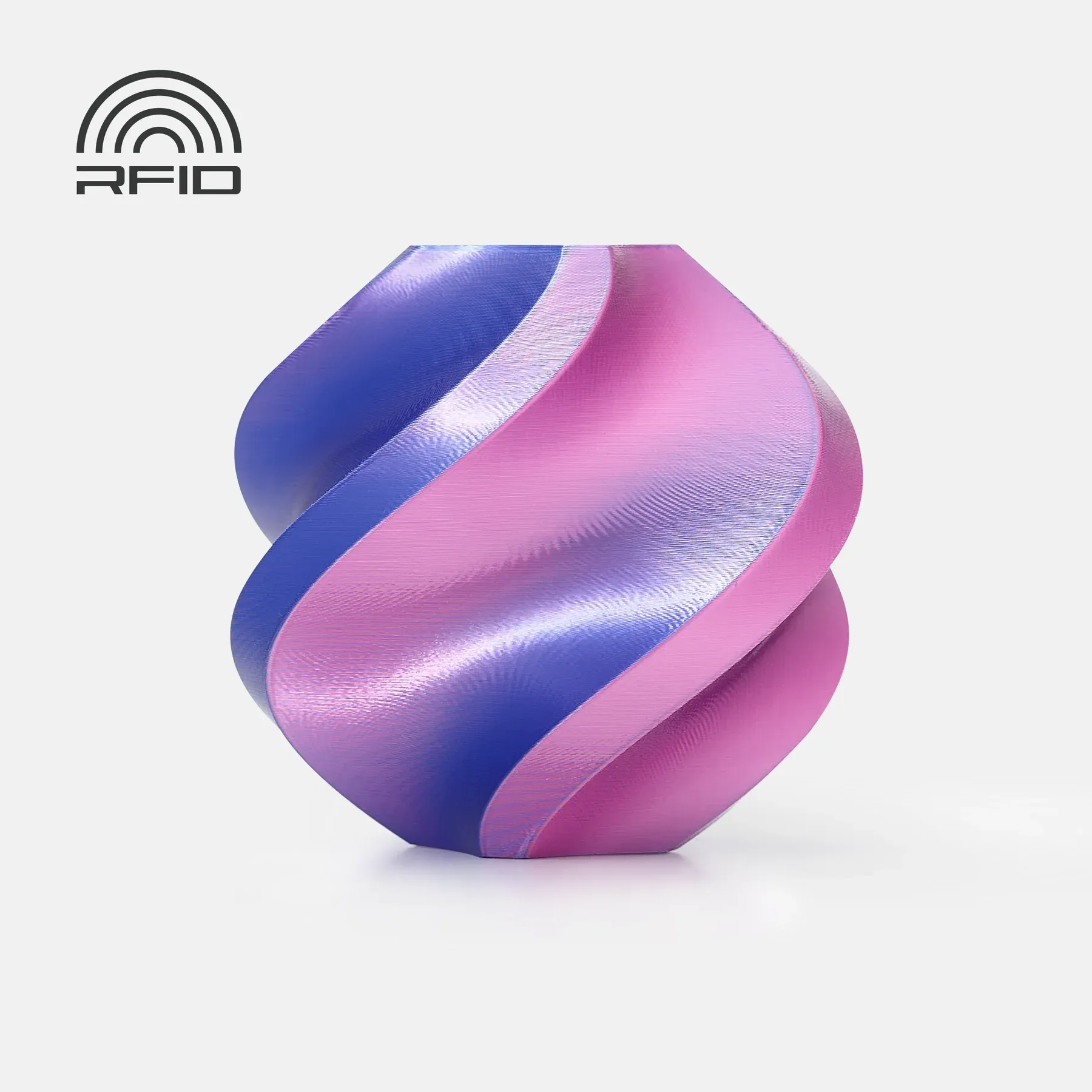 Bambu Lab  PLA Silk Dual Color Neon City, Spule (1.000 g)    Seidiges PLA mit Hochglanz in Blau-Magenta