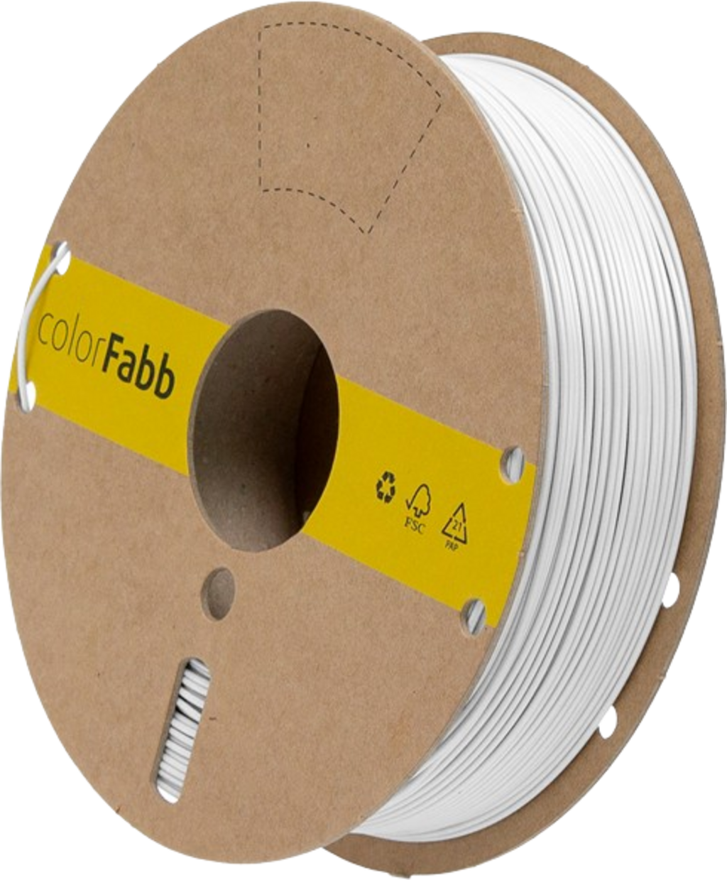 colorFabb  PLA-HP White, 1,75 mm / 750 g    Filament mit einer hohen Temperaturbeständigkeit