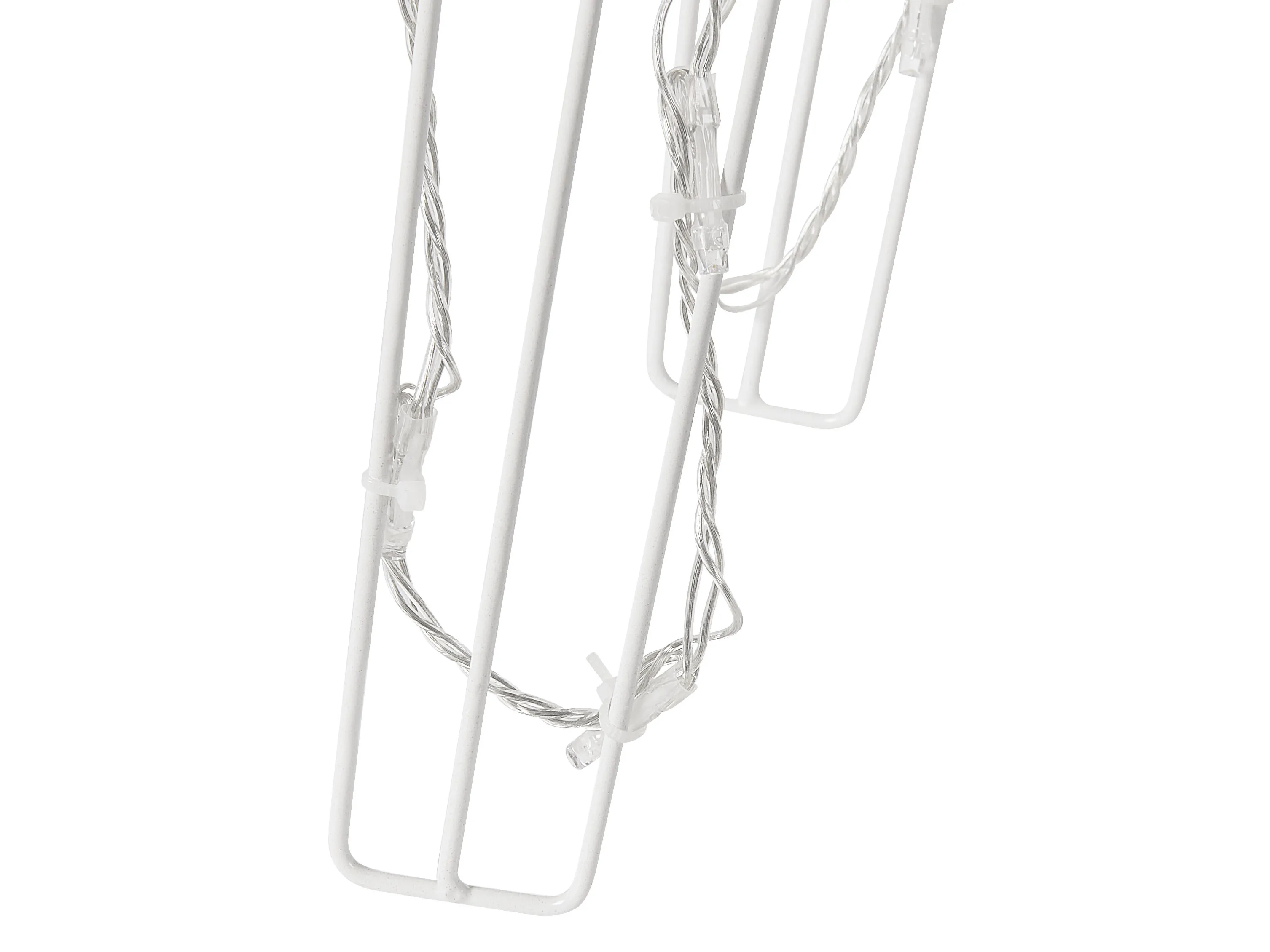 Buitendecoratie LED MIKKELI Geanimeerd rendier 76/47/52 cm Wit