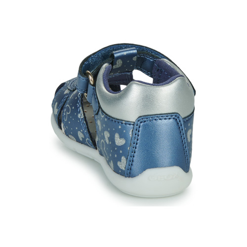 Geox - B ELTHAN GIRL - Bleu / Argenté