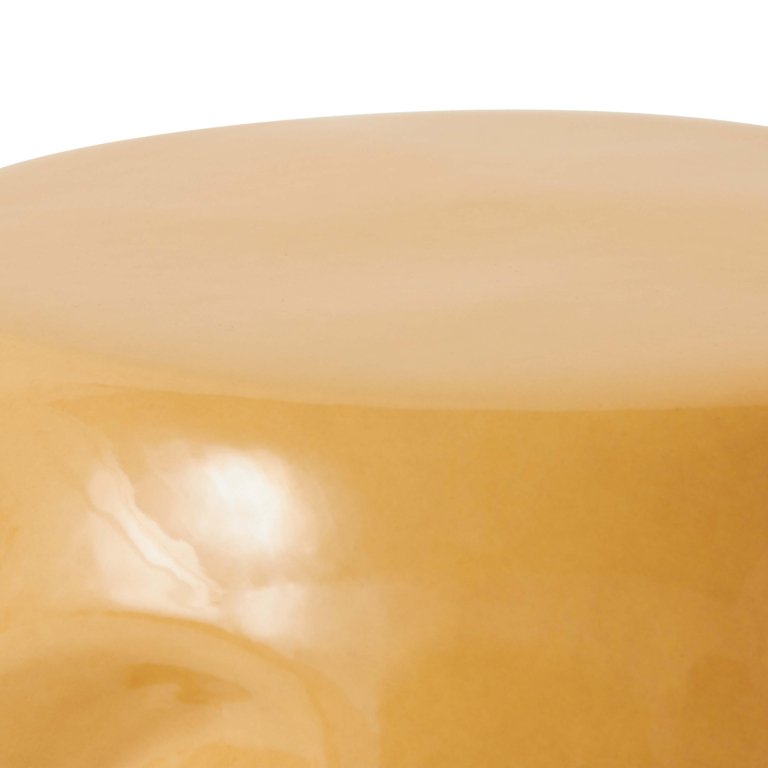 HKliving Currents Ceramic bijzettafel Ø38 Sand