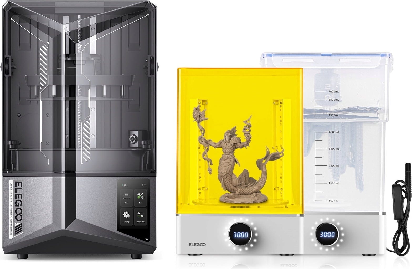 Elegoo  Saturn 4 Ultra Bundle, Saturn 4 Ultra + Mercury XS Bundle    Dein Einstieg in die Oberklasse des Resin Drucks