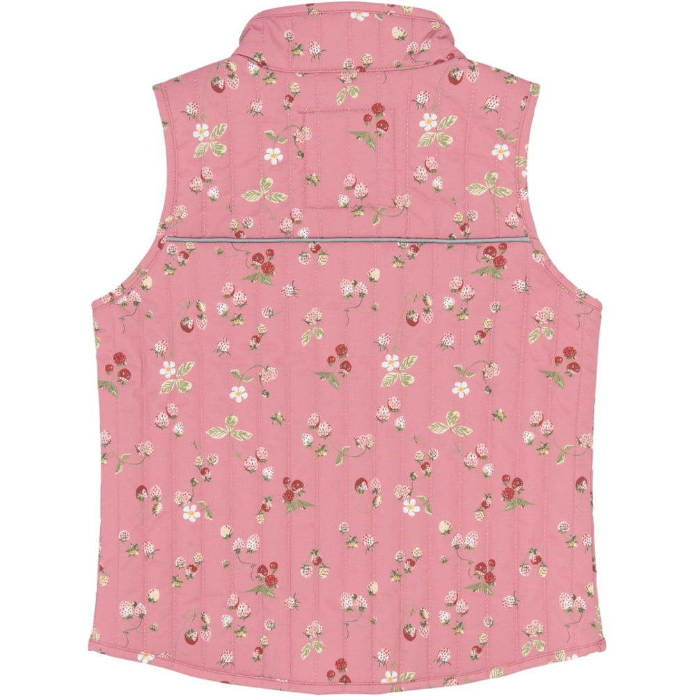 Køb Petit Piao Dusty Rose Strawberry AOP PPEver Thermo Waistcoat