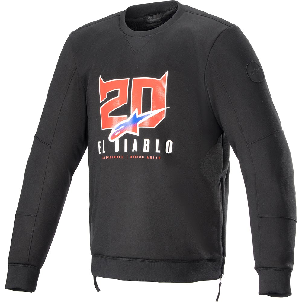 Alpinestars - Sweat Legit Crew Fabio Quartararo Noir / Rouge