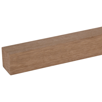 Schaaflat hardhout 44x44mm 270cm