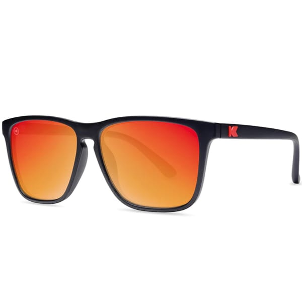 Lunette de soleil lifestyle KNOCKAROUND FAST LANES MATTE BLACK / RED SUNSET
