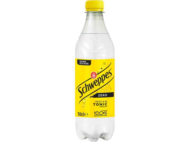 Schweppes Indian Tonic Zero 6 x 0.5 l Zuckerfreies Erfrischungsgetränk mit prickelnder Kohlensäure