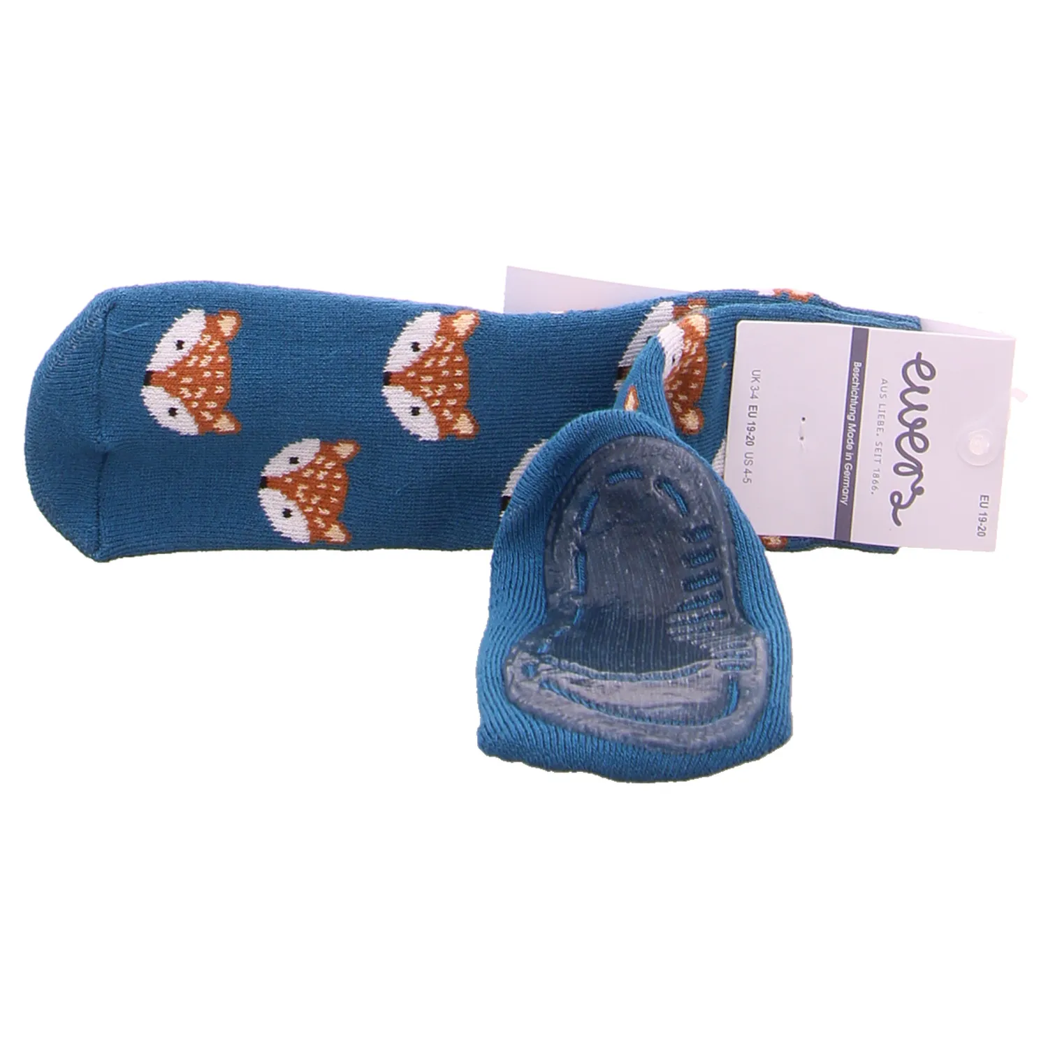 EWERS Antirutsch-Socken Petrol Textil